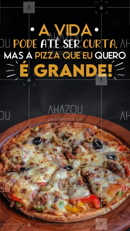 posts, legendas e frases de pizzaria para whatsapp, instagram e facebook: Curtir a vida comendo uma boa pizza não tem preço!🍕💖
#ahazoutaste #pizzaria  #pizza  #pizzalife  #pizzalovers 