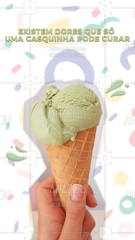 posts, legendas e frases de gelados & açaiteria para whatsapp, instagram e facebook: Uma casquinha melhora qualquer situação, não é mesmo? Compre a sua! ?? #casquinha #sorvete #gelado #sorveteria #ahazoutaste  #icecream