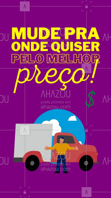 posts, legendas e frases de carreto & mudança para whatsapp, instagram e facebook: É só passar o endereço da casa nova, que fazemos a sua mudança com carinho e profissionalismo. Tudo isso com o melhor preço do mercado. ?  #AhazouServiços #mudança #casanova