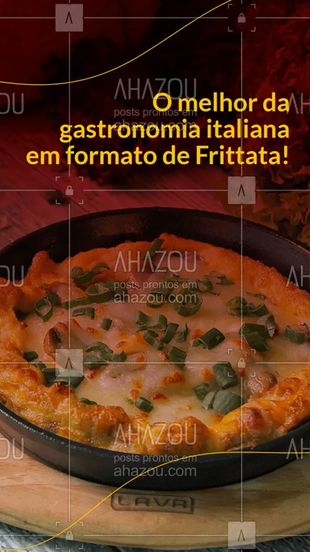 posts, legendas e frases de cozinha italiana para whatsapp, instagram e facebook: A melhor frittata está aqui, esperando por você! 😋
#frittata #ahazoutaste #cozinhaitaliana  #comidaitaliana  #italianfood  #italy  #massas 