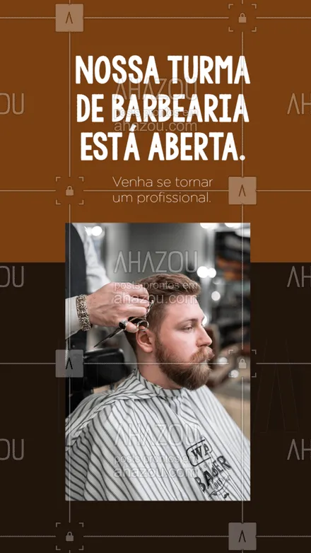posts, legendas e frases de barbearia para whatsapp, instagram e facebook: Conheça as melhores técnicas para você se tornar o melhor e mais completo profissional da barbearia. Aproveite, faça já a sua matrícula. #barba #barbearia #barbeiro #barbeiromoderno #barbeirosbrasil #barber #AhazouBeauty #curso #corsoprofissionalizante #profissional #profissão