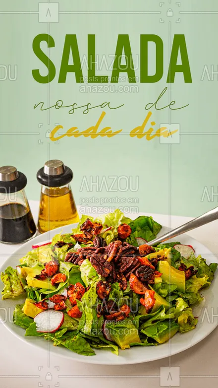 posts, legendas e frases de saudável & vegetariano para whatsapp, instagram e facebook: Todo dia é dia de salada! ???

#salada #saudável #vegetais #comaverde #ahaoutaste 