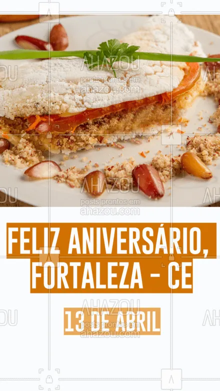 posts, legendas e frases de doces, salgados & festas para whatsapp, instagram e facebook: Parabéns cidade linda! ??
#ahazoutaste #felizaniversario #fortaleza #ceara