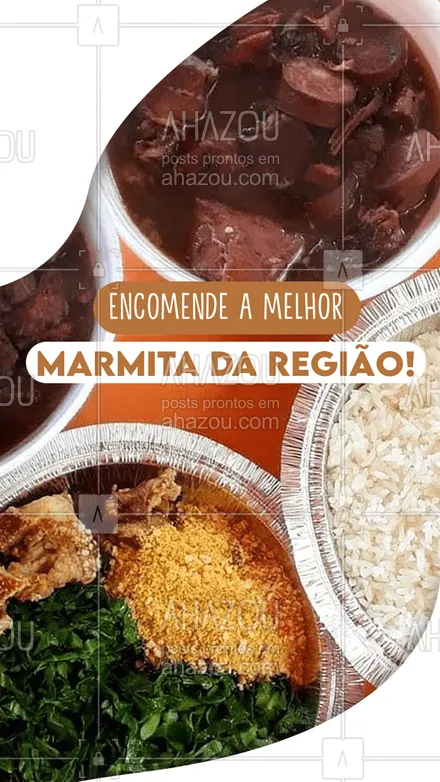 posts, legendas e frases de marmitas para whatsapp, instagram e facebook: Encomende com quem é referência em sabor e qualidade! Esperamos seu contato!
 #ahazoutaste   #marmitando #comidacaseira #comidadeverdade #marmitex #marmitas #encomendas 
