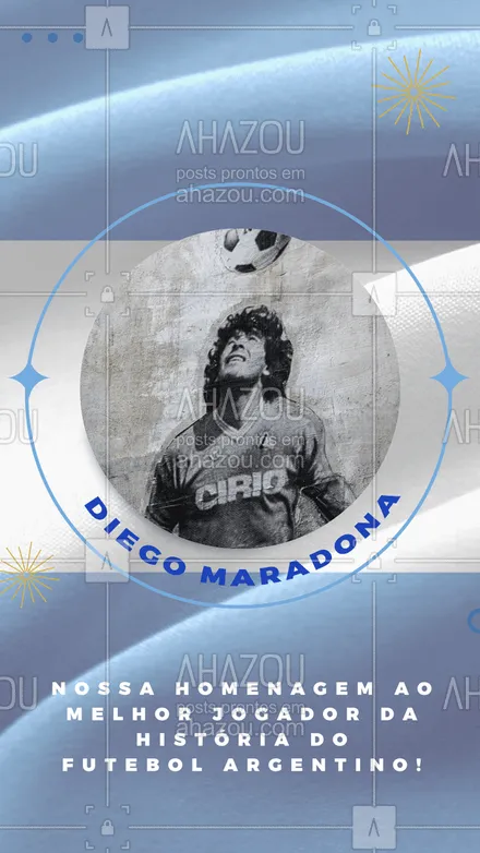 posts, legendas e frases de posts para todos para whatsapp, instagram e facebook: Hoje é dia de deixar a rivalidade e lado e prestarmos nossa homenagem a melhor jogador da história do futebol argentino. #ripmaradona #futebol #homenagem #ahazou #argentina #maradona #diegomaradona #ahazou 