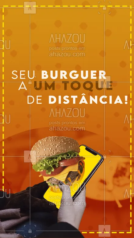 posts, legendas e frases de hamburguer para whatsapp, instagram e facebook: Peça seu burguer, ele está mais perto de você do que você imagina! Nos mande um whats! #ahazou #food #fastfood