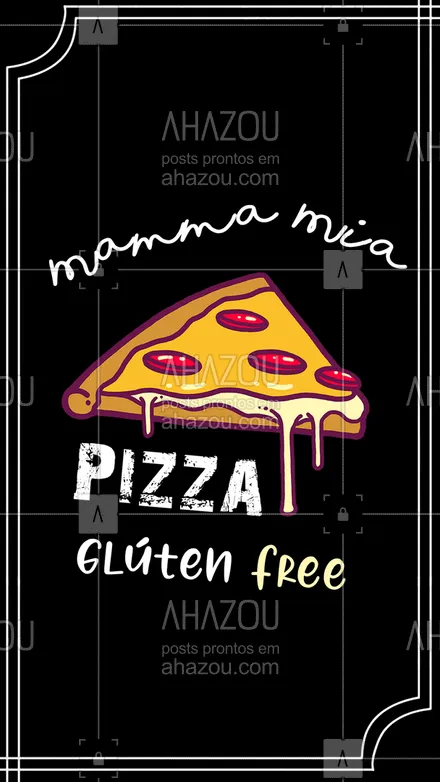 posts, legendas e frases de pizzaria, saudável & vegetariano para whatsapp, instagram e facebook: Não é porque a pizza é glúten free que ela não continua deliciosa! ??? #ahazoutaste #pizzaria #pizza #pizzalife #pizzalovers #fit #glutenfree #ahazoutaste 