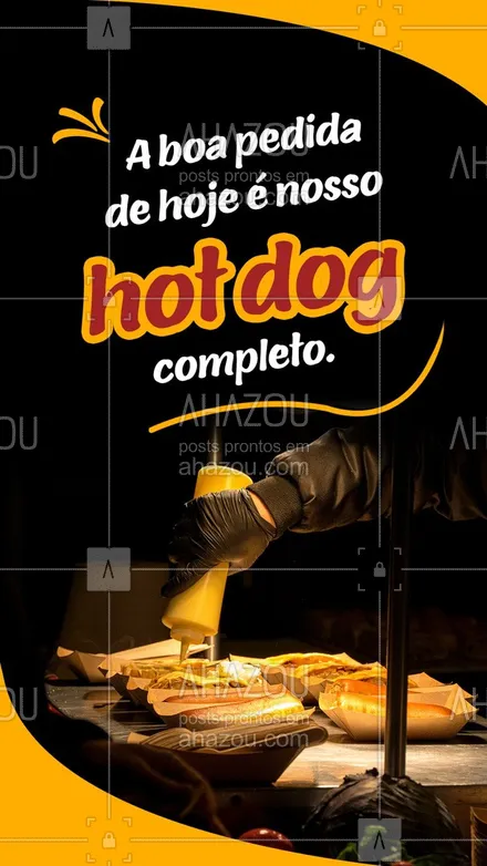 posts, legendas e frases de hot dog  para whatsapp, instagram e facebook: Nada como nosso dogão para dar aquela avivada no seu dia.
Peça já o seu!
#ahazoutaste  #hotdog  #cachorroquente  #hotdoglovers  #hotdoggourmet  #food 