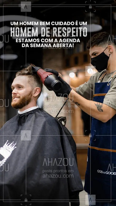 posts, legendas e frases de barbearia para whatsapp, instagram e facebook: Você merece tirar um tempo para cuidar de você, agende seu horário e vem pra cá! 😉
#AhazouBeauty #barba  #barbearia  #barbeiro  #barbeiromoderno  #barbeirosbrasil  #barberLife  #barber  #barberShop 