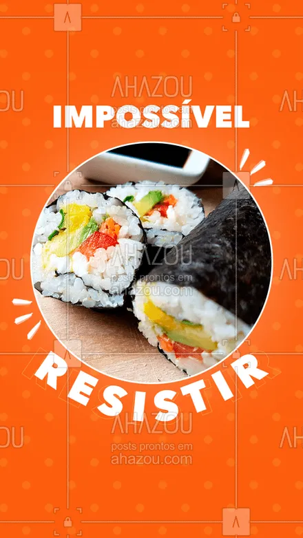posts, legendas e frases de cozinha japonesa para whatsapp, instagram e facebook: Nem tente resistir... você não vai conseguir! Vem pra cá ou peça seu japa e receba no conforto da sua casa! 

#comidajaponesa #combinados #temaki #sushi #sashimi #ahazoutaste