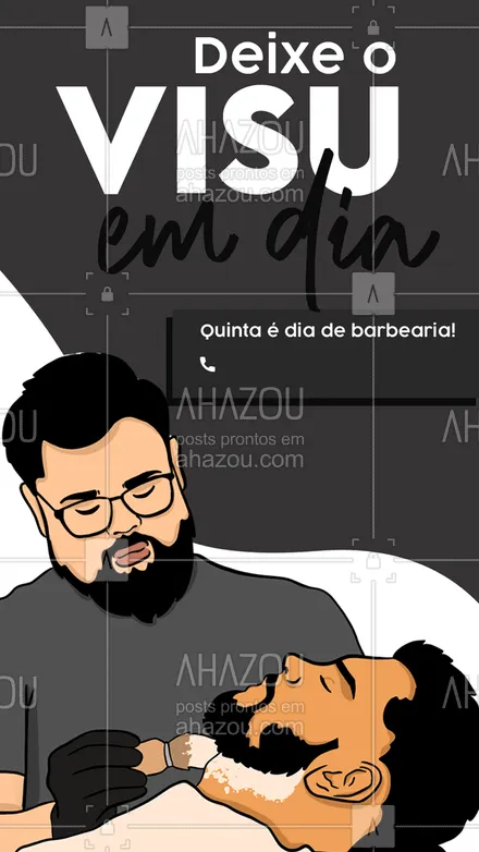 posts, legendas e frases de barbearia para whatsapp, instagram e facebook: Agende já seu horário para quinta e garanta uma semana nos trinques! 😎😎  #AhazouBeauty #barba  #cuidadoscomabarba  #barbearia  #barbeiro  #barbeiromoderno  #barbeirosbrasil  #barberLife  #barber  #barbershop  #barberShop  #brasilbarbers 