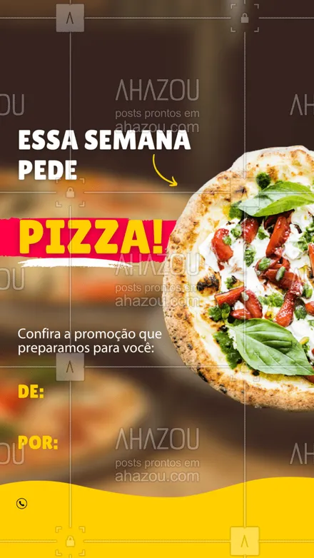 posts, legendas e frases de pizzaria para whatsapp, instagram e facebook: Essa promoção está imperdível! Aproveite e faça já o seu pedido. Promoção válida do dia __ ao dia ___ de ______#ahazoutaste #pizza  #pizzalife  #pizzalovers  #pizzaria #pizzapromo