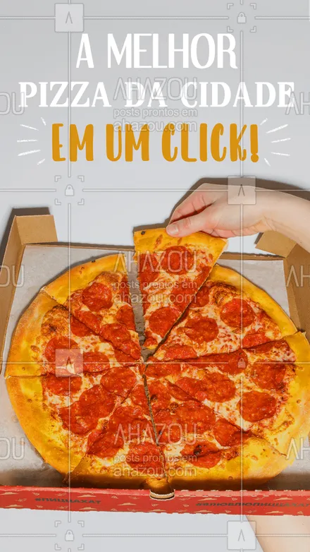 posts, legendas e frases de pizzaria para whatsapp, instagram e facebook: Tá esperando o que para experimentar nossa pizza! Peça agora mesmo! #ahazoutaste #pizzaria  #pizza  #pizzalife  #pizzalovers 