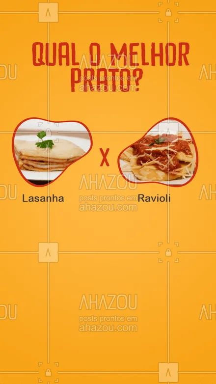 posts, legendas e frases de cozinha italiana para whatsapp, instagram e facebook: Você é Team Lasanha ou Team Ravioli? Quem ganha essa briga de gigantes?! #ahazoutaste #comidaitaliana  #cozinhaitaliana  #italianfood  #italy  #massas  #pasta  #restauranteitaliano 