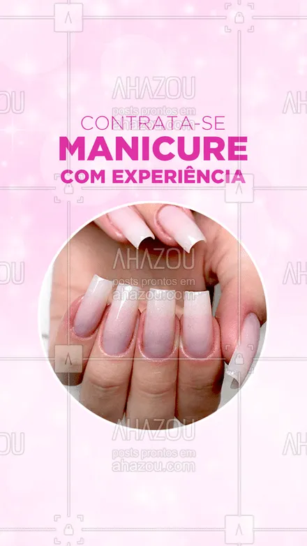 posts, legendas e frases de manicure & pedicure para whatsapp, instagram e facebook: TEM VAGA ?
Para maiores informações entre em contato com a gente!

#vaga #ahazou #manicure
