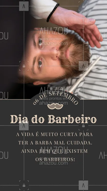 posts, legendas e frases de barbearia para whatsapp, instagram e facebook: Ainda bem que você sempre pode contar com os nossos serviços! 😎😁
#barbeiro #diadobarbeiro #AhazouBeauty  #barbeirosbrasil #barbearia #barberLife
