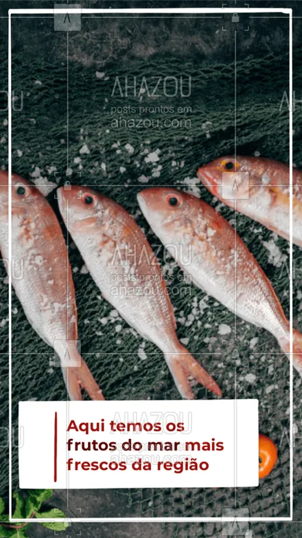 posts, legendas e frases de peixes & frutos do mar para whatsapp, instagram e facebook: Não perca a oportunidade de ter frutos do mar super frescos na sua casa. #ahazoutaste #delivery  #pescados  #foodlovers  #instafood  #peixes  #frutosdomar 