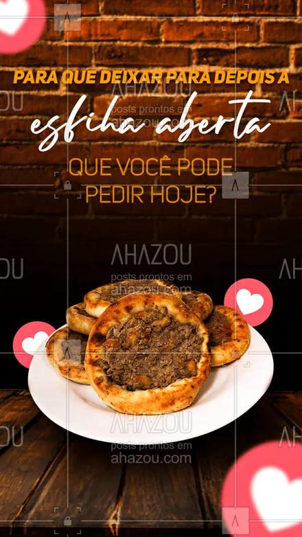 posts, legendas e frases de pizzaria para whatsapp, instagram e facebook: Não passe vontade! Entre em contato e faça já o seu pedido! #pizzaria #pizza #ahazoutaste #pizzalife #pizzalovers #esfiha #esfihaaberta #entrega #delivery