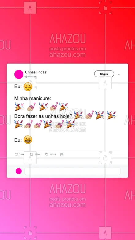 posts, legendas e frases de manicure & pedicure para whatsapp, instagram e facebook: Quem aí se identifica? ? ? ?#engraçado #manicure #ahazoumeme #ahazou #unhas #meme