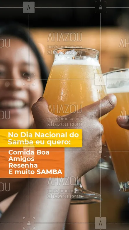 posts, legendas e frases de assuntos variados de gastronomia para whatsapp, instagram e facebook: E tem coisa melhor??

#AhazouTaste #DiaNacionaldoSamba #DiaDoSamba #Samba #ComidaBrasileira #Samba #Gastronomia 
