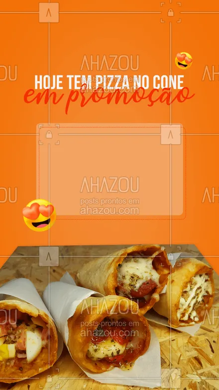 posts, legendas e frases de pizzaria para whatsapp, instagram e facebook: Pizza no cone já é tudo de bom, agora em promoção... Esquece! 😅 Faça seu pedido! #ahazoutaste #pizza  #pizzalife  #pizzalovers  #pizzaria #promoção #pizzanocone #desconto #pedido 