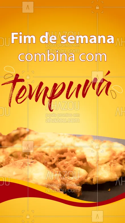 posts, legendas e frases de cozinha japonesa para whatsapp, instagram e facebook:  Para deixar o seu final de semana ainda melhor é só pedir o nosso delicioso Tempurá! ?
#ahazoutaste  #japa #japanesefood #comidajaponesa #tempura
