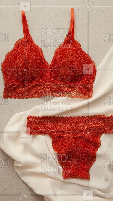 posts, legendas e frases de liebe lingerie para whatsapp, instagram e facebook: Vem conhecer toda a vibração da cor páprica! #liebelingerie #lingerie #comfy #renda #underwear #outwear #ahazouliebe #ahazourevenda