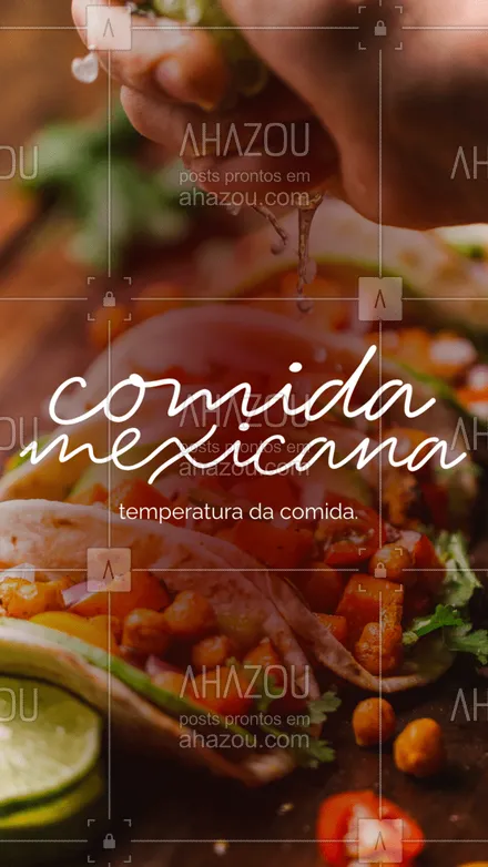 posts, legendas e frases de cozinha mexicana para whatsapp, instagram e facebook: Você sabe porque os mexicanos adoram comidas apimentadas? A pimenta eleva a temperatura do corpo, e os mexicanos acreditam que se comerem alimentos mais quentes, conseguem equilibrar a temperatura do corpo com a do ambiente quente que vivem no México, os termômetros podem chegar há 50 graus. 
 #comidamexicana  #cozinhamexicana #ahazoutaste #nachos  #texmex  #vivamexico 