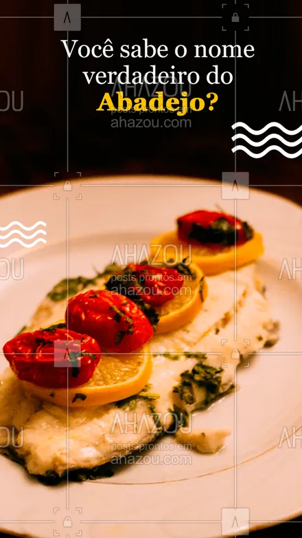 posts, legendas e frases de peixes & frutos do mar para whatsapp, instagram e facebook: O peixe Abadejo na verdade se chama Congro Rosa e é muito popular no Chile ?? #ahazoutaste #delivery #peixes #pescados #frutosdomar #abadejo #vocesabia #curiosidades #ahazoutaste 