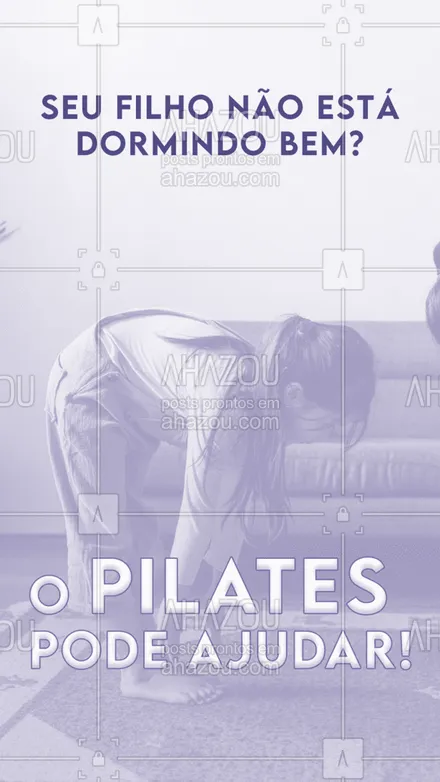 posts, legendas e frases de pilates para whatsapp, instagram e facebook: Você sabia que o pilates ajuda a melhorar o sono das crianças, além de seus outros inúmeros benefícios? Então se seu filho sofre com a falta de sono, agende já um horário para ele! #pilatesbody #pilates #fitness #AhazouSaude #workout #pilateslovers #pilatesInfantil #crianças