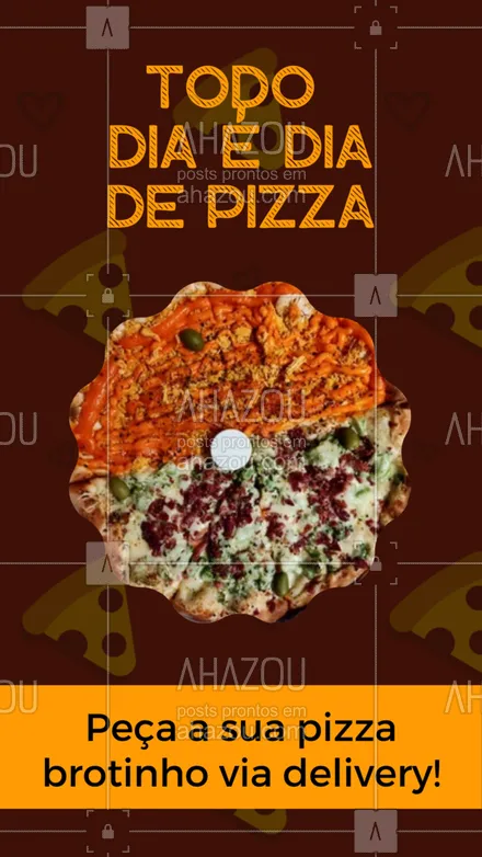 posts, legendas e frases de pizzaria para whatsapp, instagram e facebook: Você não precisa pedir uma pizza grande se não quiser, aqui tem a pizza brotinho do tamanho da sua fome! 🍕
#minipizza #pizzabrotinho #ahazoutaste #pizza  #pizzalife  #pizzalovers  #pizzaria 