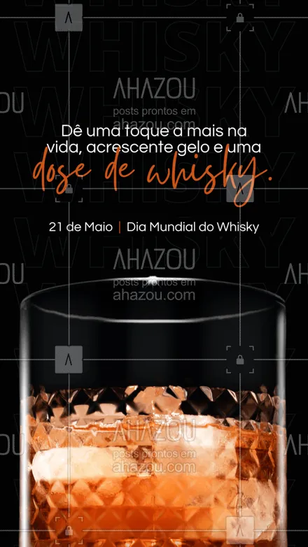 posts, legendas e frases de bares para whatsapp, instagram e facebook: Vamos comemorar as vitórias e até as derrotas da vida com uma boa dose de whisky. 🥃 #ahazoutaste #bar #drinks #pub #cocktails #DiaMundialdoWhisky #whisky