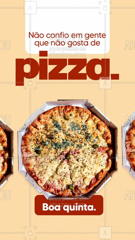 posts, legendas e frases de pizzaria para whatsapp, instagram e facebook: Como assim você não gosta de uma pizza? 😱🍕 #ahazoutaste #pizza  #pizzalife  #pizzalovers  #pizzaria 