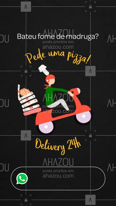 posts, legendas e frases de pizzaria para whatsapp, instagram e facebook: Madrugada boa é madrugada com pizza! Atendemos 24 horas, faça seu pedido! #ahazoutaste  #pizzaria #pizza #pizzalife #pizzalovers #madrugada #pedido #atendimento #24hrs