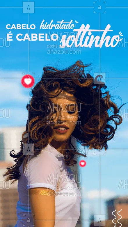 posts, legendas e frases de cabelo para whatsapp, instagram e facebook: Marque seu horário e venha valorizar sua beleza!#ahazou #hair #salãodebeleza #cabelohidratado