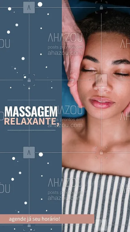 posts, legendas e frases de massoterapia para whatsapp, instagram e facebook: Cuide do seu corpo e da sua mente, não perca tempo e agende já seu horário. 💜 #AhazouSaude #massagem #massoterapeuta #massoterapia #relax #quickmassage 