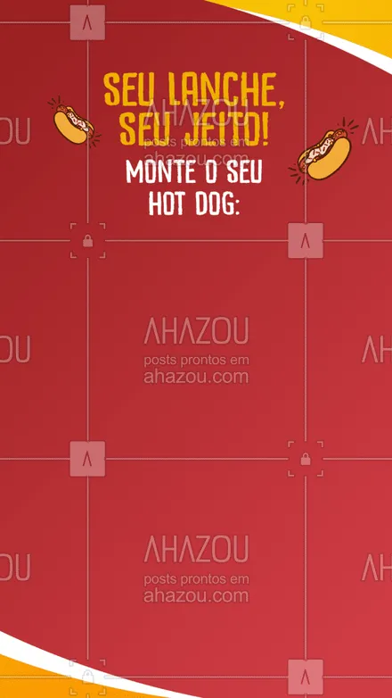 posts, legendas e frases de hot dog  para whatsapp, instagram e facebook: Já pediu o seu?🤩
#ahazoutaste #cachorroquente #hotdog #personalizado #doseujeito  #food 