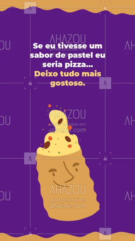posts, legendas e frases de pastelaria  para whatsapp, instagram e facebook: Marca alguém que concorda com você. 😜 #ahazoutaste #pastel #engraçado #comedia #pastelaria #pizza
