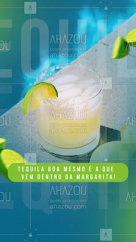posts, legendas e frases de bares para whatsapp, instagram e facebook: Qualquer noite fica melhor com muita tequila e margaritas! 😎
#margarita #drinks #ahazoutaste  #mixology  #cocktails  #bar 