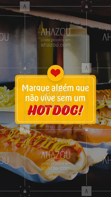 posts, legendas e frases de hot dog  para whatsapp, instagram e facebook: Sempre tem aquela pessoa que não fica sem um dogão.
Marque ela aqui nos comentários!
#ahazoutaste  #cachorroquente  #food  #hotdog  #hotdoggourmet  #hotdoglovers 