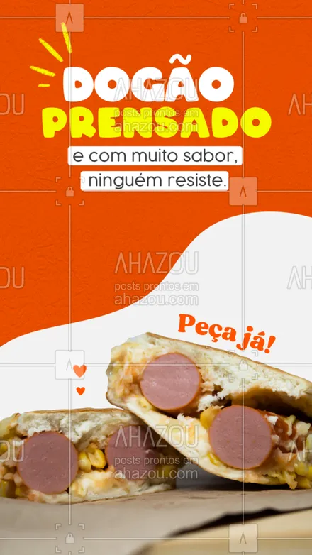 Você já comeu hot dog prensado?