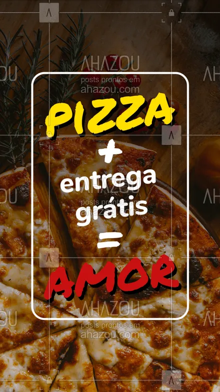 posts, legendas e frases de pizzaria para whatsapp, instagram e facebook: Gente que ama ♥ pizza com entrega grátis! Combinação perfeita, né gente?
Peça já a sua!

#ahazoutaste  #pizzaria  #pizza  #pizzalife  #pizzalovers #deliverygratis
