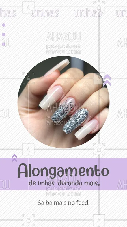 posts, legendas e frases de manicure & pedicure para whatsapp, instagram e facebook: Antes de fazer o alongamento, certifique-se que suas unhas estejam saudáveis. Caso contrário não faça. Resolva este problema antes de fazer o procedimento.
 #beleza  #manicure #AhazouBeauty #pedicure  #unhas  #unhasdehoje 