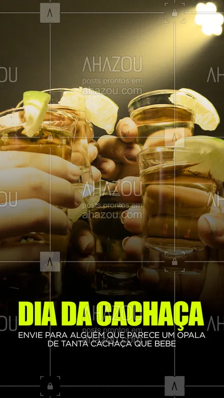 posts, legendas e frases de bares para whatsapp, instagram e facebook: Quem é o seu amigo que bebe mais que um Opala antigão? Esse post aqui é dedicado para ele nesse dia da cachaça! 🥃 #ahazoutaste #bar  #cocktails  #drinks  #lounge #diadacachaça #pub 