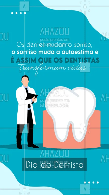 posts, legendas e frases de odontologia para whatsapp, instagram e facebook: Menos dor, mais amor e sorrisos por ai. É isso que nós devemos aos nossos dentistas! Parabéns pelo seu dia. #AhazouSaude #bemestar  #odonto  #odontologia  #saude #diadodentista #dentista #frase 