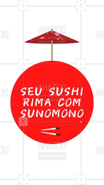 posts, legendas e frases de cozinha japonesa para whatsapp, instagram e facebook: Um sushi é bom, mas fica melhor ainda acompanhado de um sunomono. ?? #ahazoutaste  #sushitime #japanesefood #sushilovers #sushilovers #comidajaponesa #japa #sushidelivery