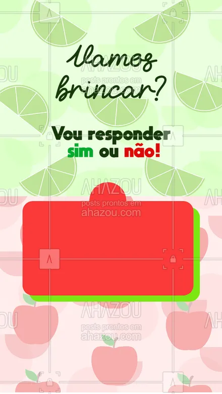 Template/ brincadeira para storys/ Instagram