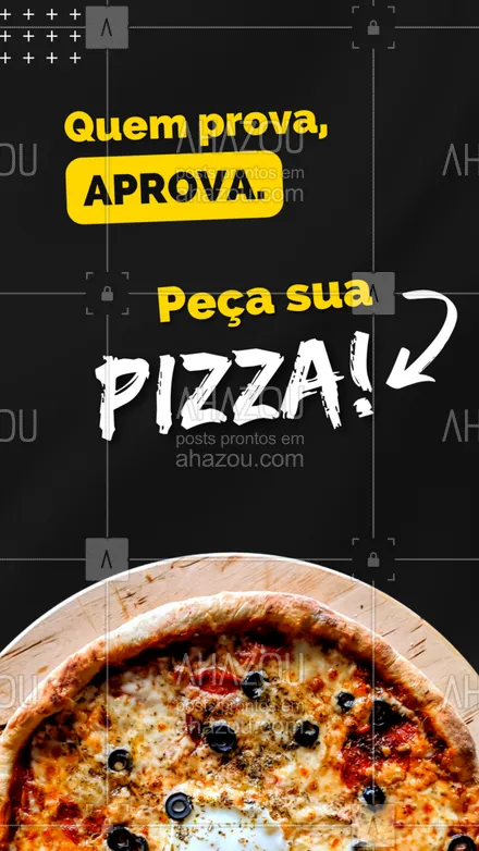 posts, legendas e frases de pizzaria para whatsapp, instagram e facebook: Sabe aquela pizza que te deixa com água na boca e com gostinho de quero mais? Ela tá aqui, só esperando o seu pedido! 😋🍕
#ahazoutaste #pizza  #pizzalife  #pizzalovers  #pizzaria 