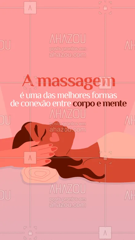 posts, legendas e frases de massoterapia para whatsapp, instagram e facebook: Para conectar seu corpo com a sua mente, faça massagens periodicamente e melhore sua qualidade de vida!
#AhazouSaude #massagem  #massoterapeuta  #massoterapia  #quickmassage  #relax 