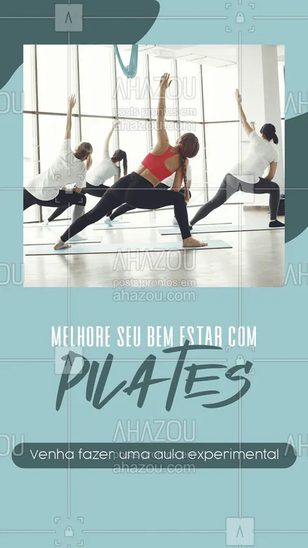 posts, legendas e frases de pilates para whatsapp, instagram e facebook: Estamos esperando por você! Agende já sua aula. #AhazouSaude #fitness  #pilates  #pilatesbody  #pilateslovers  #workout #aulaexperimental